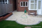 Marshalls Saxon patio with feature circle