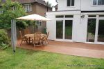 Softwood decking stained to look like expensive Hardwood decking 